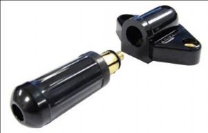 Single pole plug and socket