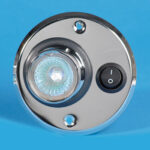 Switched Halogen Circle Chrome